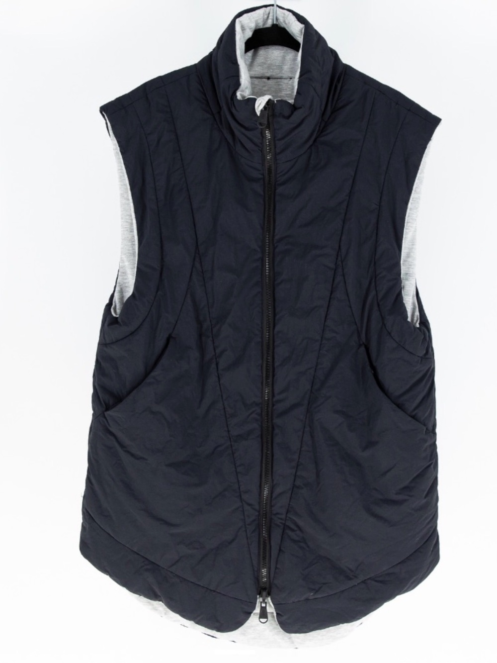 Free People black Quilted Sleeveless Puffer Vest